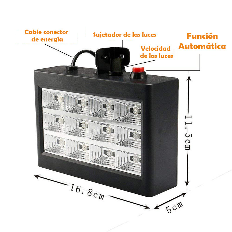 Miniatura 5 de Luz Audio Ritmica Multicolor 091